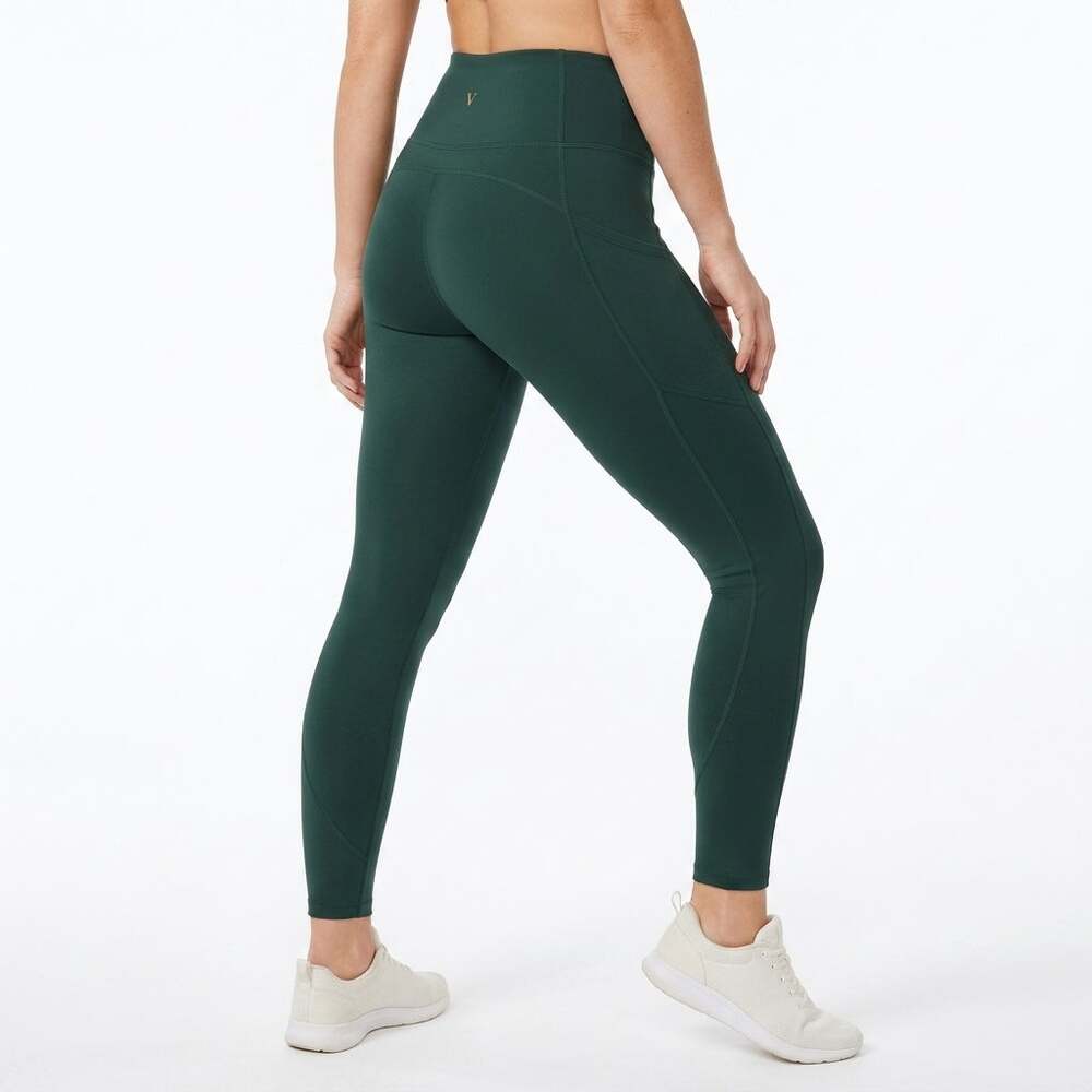 VICTORIA'S SECRET Green Stretch Leggings Women Size 2